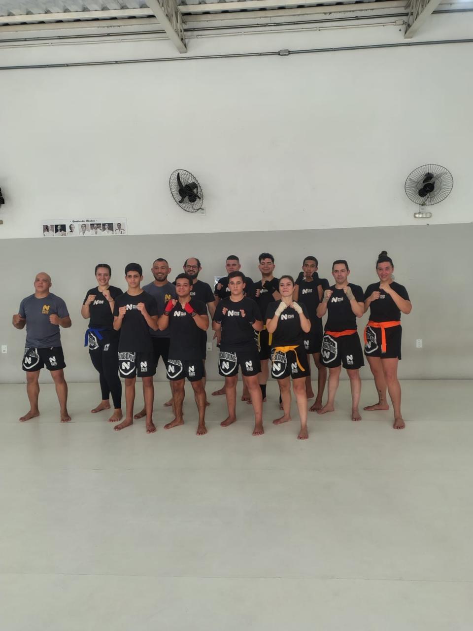 Treino de kickboxing no Dojo Nato